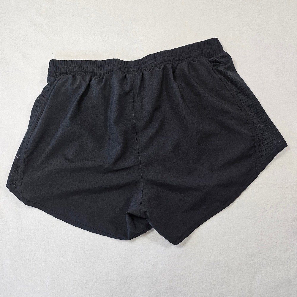 Under Armour Fly By 2.0 Running Shorts Womens Small Black HeatGear Athletic Mesh - Picture 2 of 8